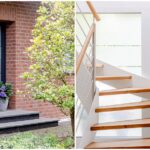 Haustür mit verschiedenen Farben auf beiden Seiten