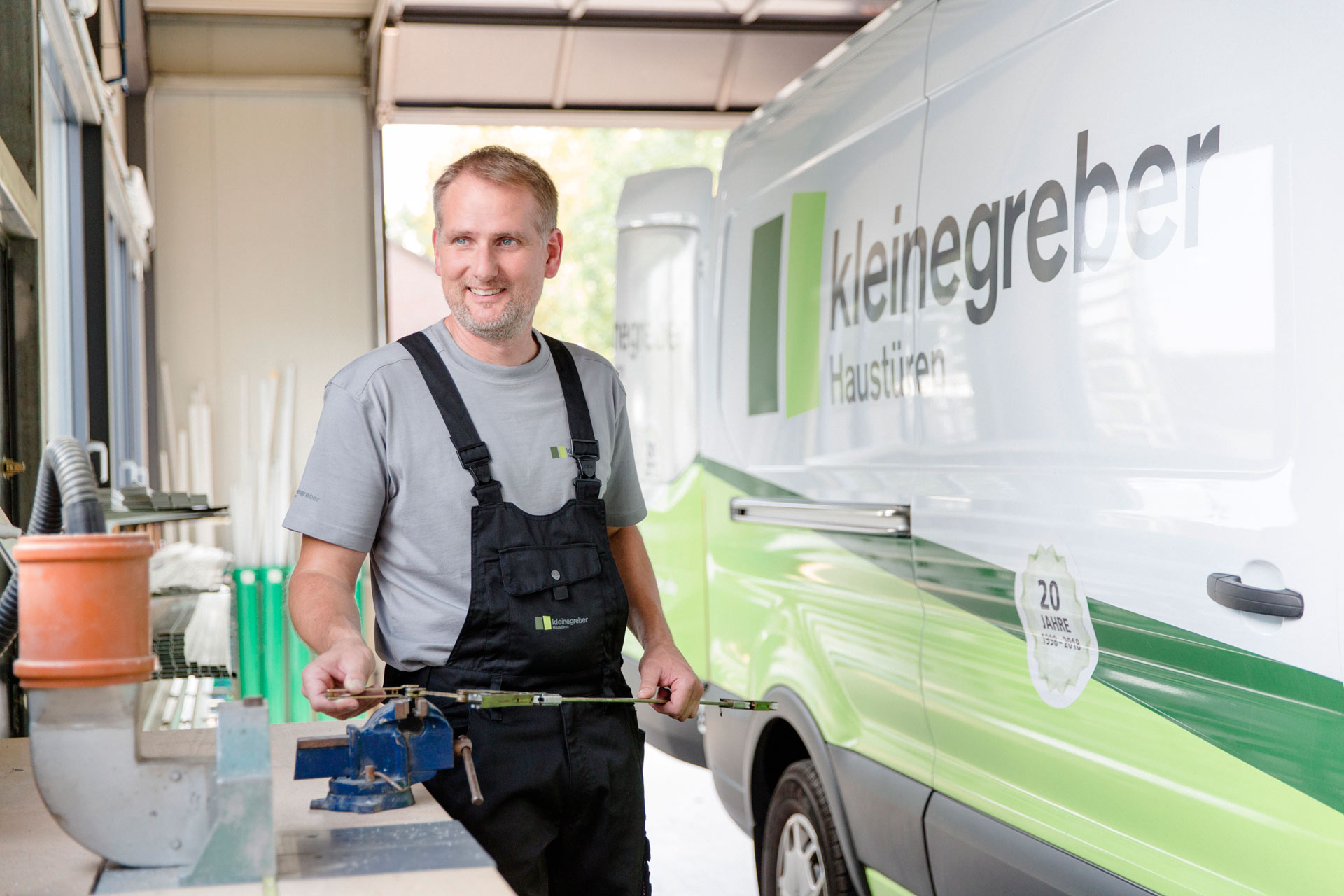 Auf der Baumesse in Rheda-Wiedenbrück Haustüren präsentiert